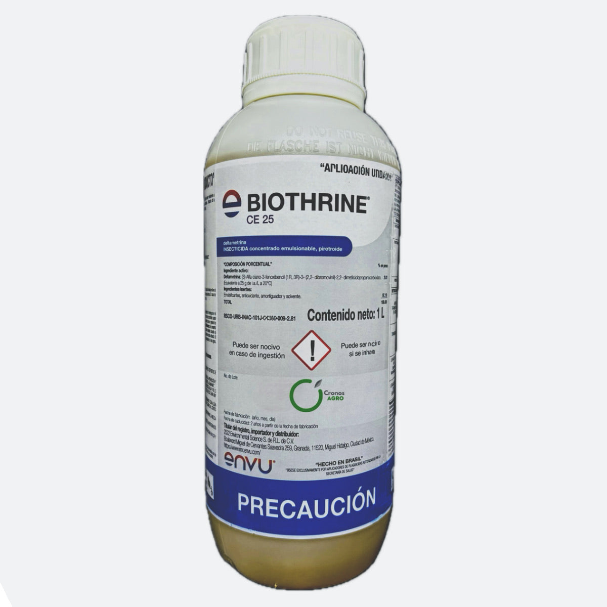 Biothrine Ce 25 Insecticida Chinches Cucarachas Etc 1 L Envu