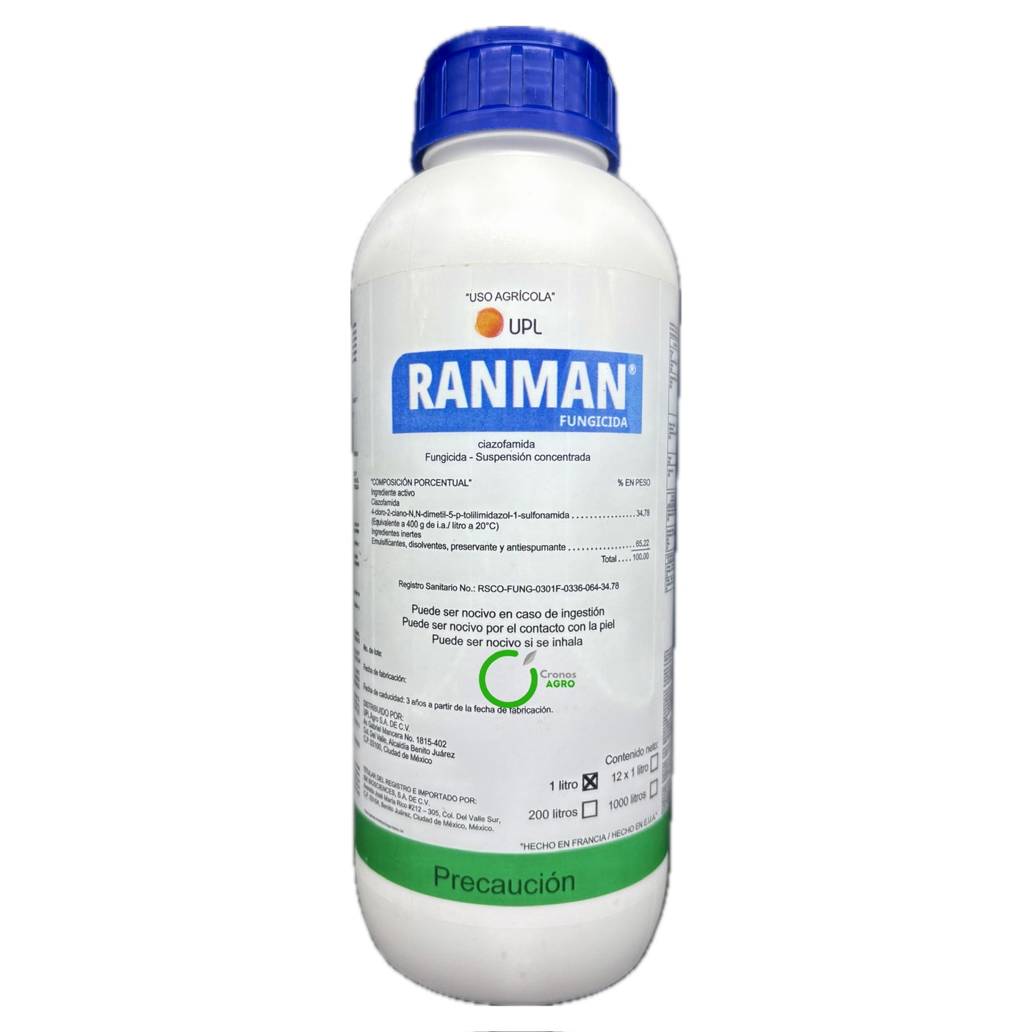 Ranman Fungicida Traslaminar con Cyazofamida 400 SC 1 litro