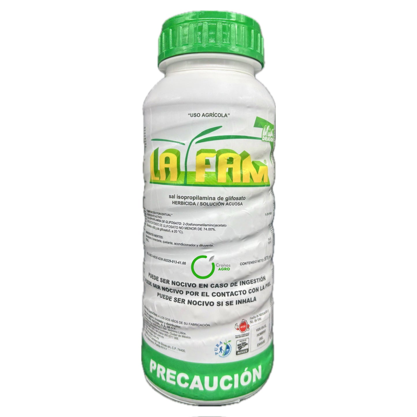 Lafam Herbicida Sistémico No Selectivo con Glifosato 970 ml Dragon