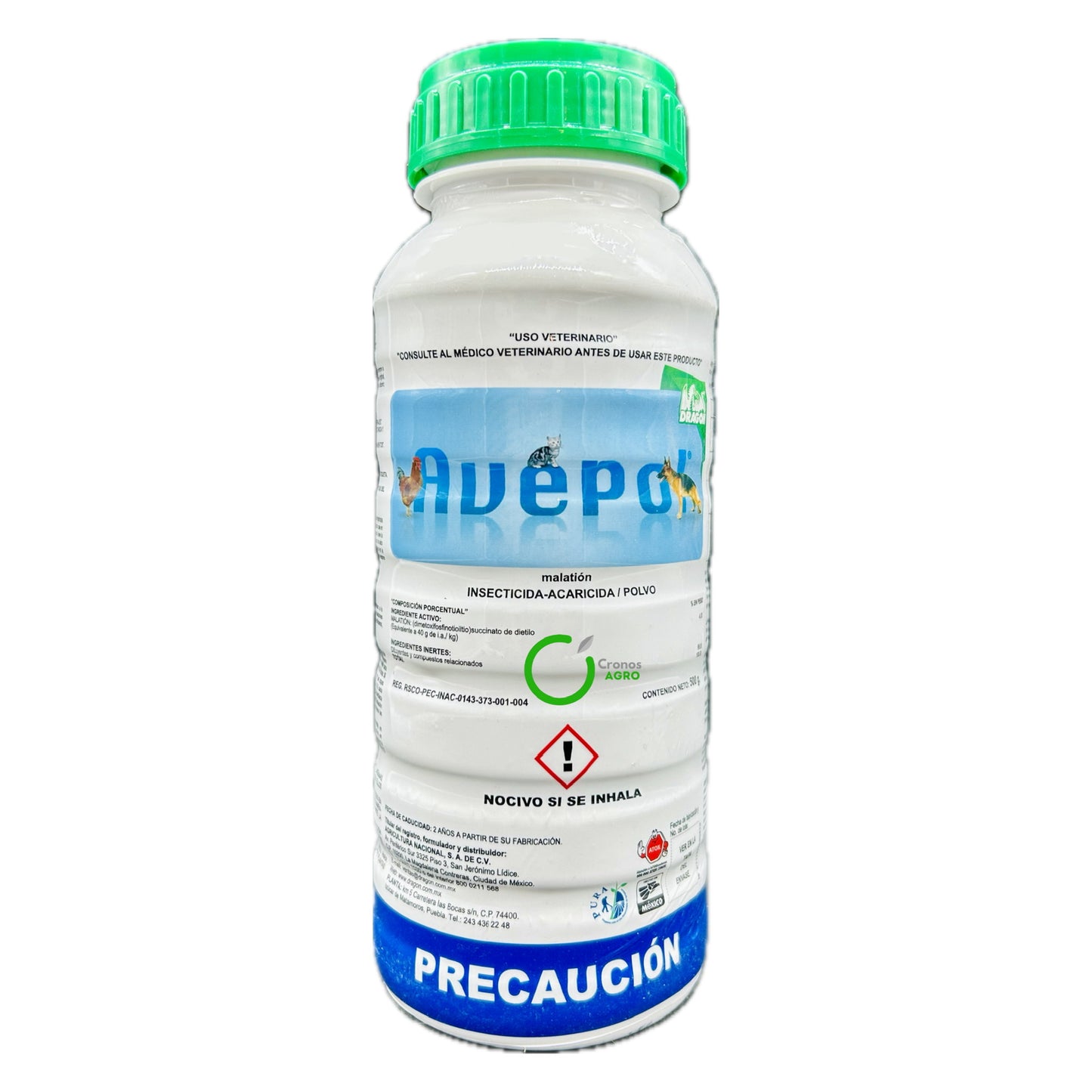 Avepol Insecticida Acaricida en Polvo con Malatión 500 g