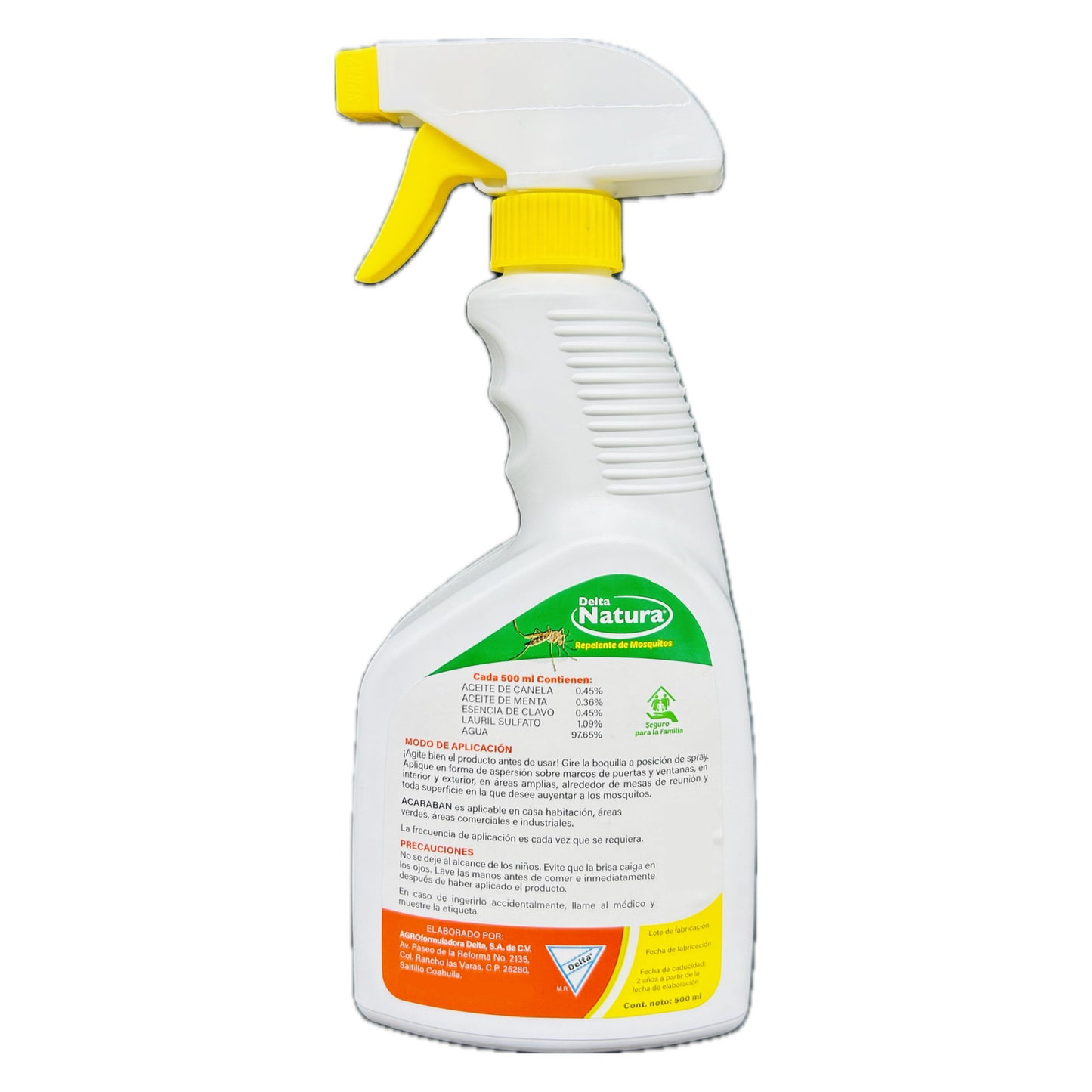 Acaraban Delta Natura Repelente Natural de Mosquitos e Insectos 500 ml