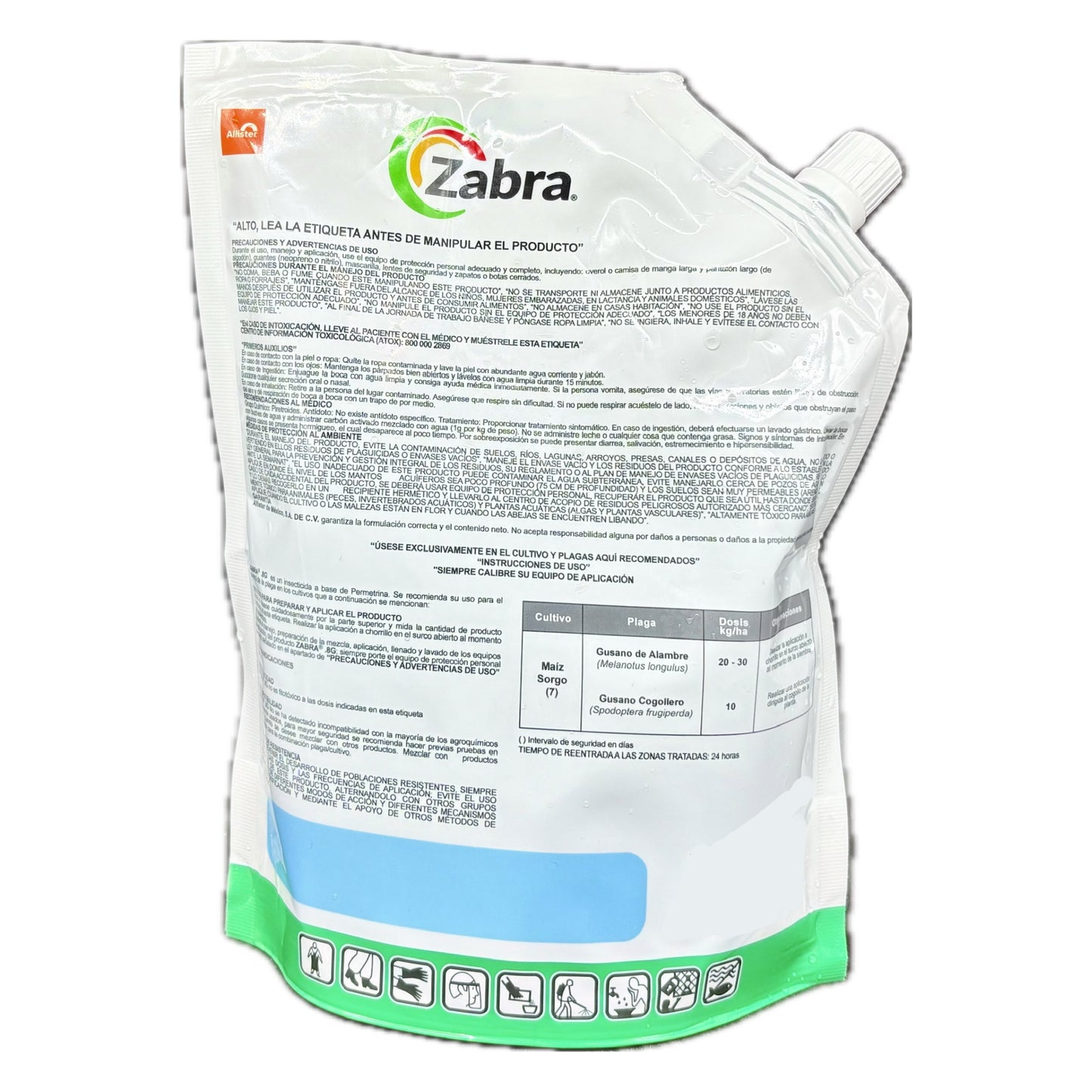 Zabra Insecticida Granulado Permetrina Gallina Ciega 1 Kg