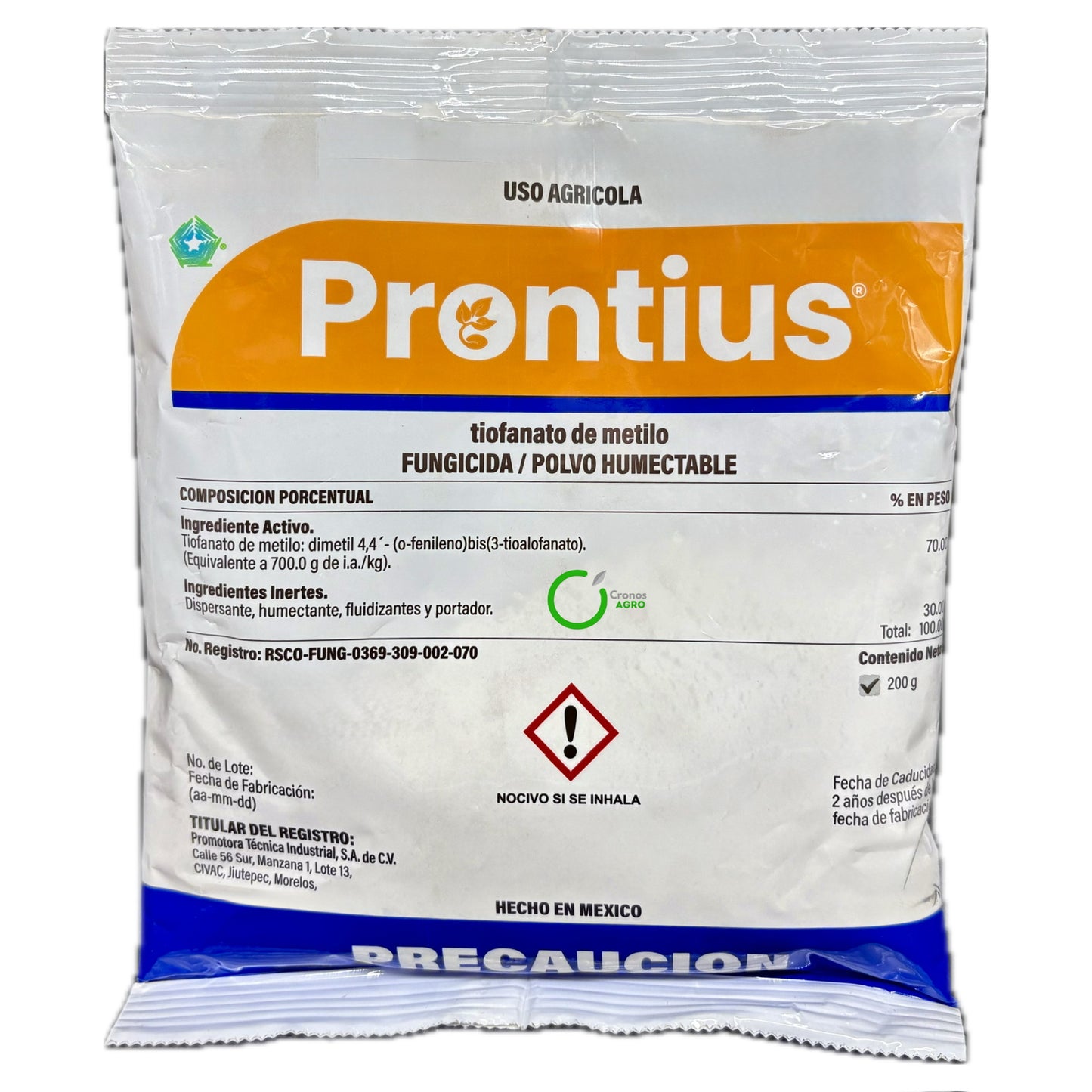 Prontius Fungicida Sistémico y de Contacto 200 g.