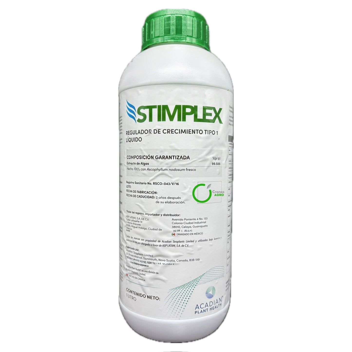 Stimplex Bioestimulante Vegetal con Extracto de Ascophyllum nodosum 1 Litro