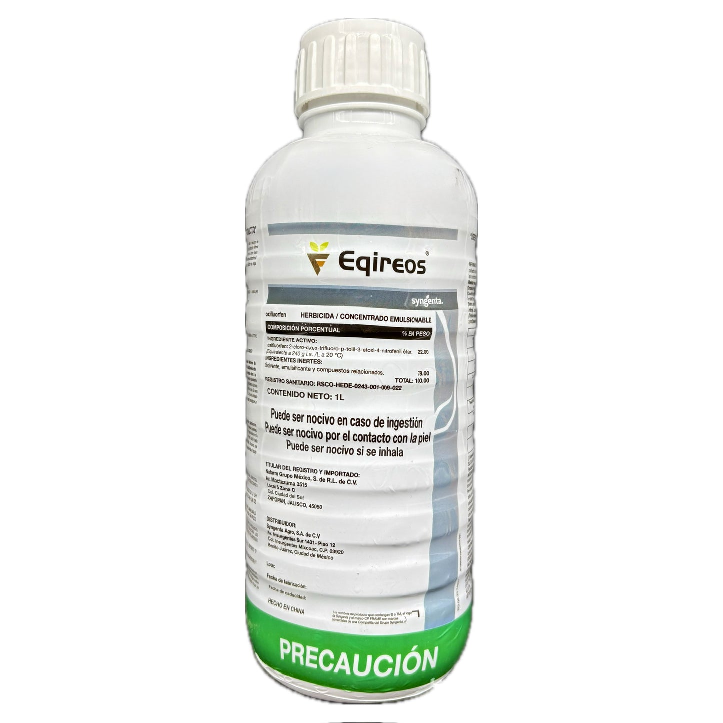 Eqireos Herbicida de Contacto con Oxifluorfen 1 Litro Syngenta