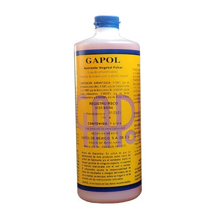 Gapol Nutriente Vegetal Foliar Liquido 1 Litro