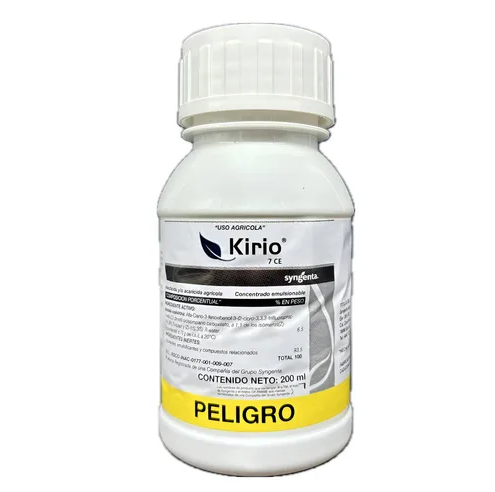 Kirio 7 Ce Insecticida Acaricida Lambda Cyalotrina 200 Ml