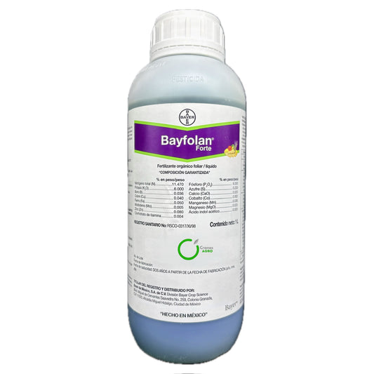 Bayfolan Forte Fertilizante Inorgánico Foliar NPK + Microelementos  1 Litro