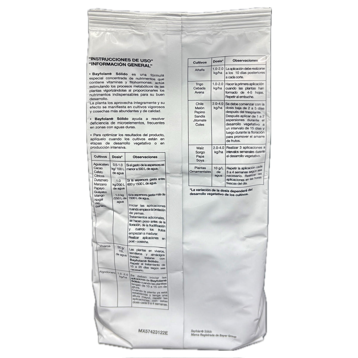 Bayfolan® Sólido Fertilizante Inorgánico Foliar NPK + Microelementos 1 Kg