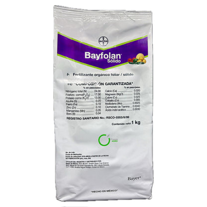Bayfolan® Sólido Fertilizante Inorgánico Foliar NPK + Microelementos 1 Kg