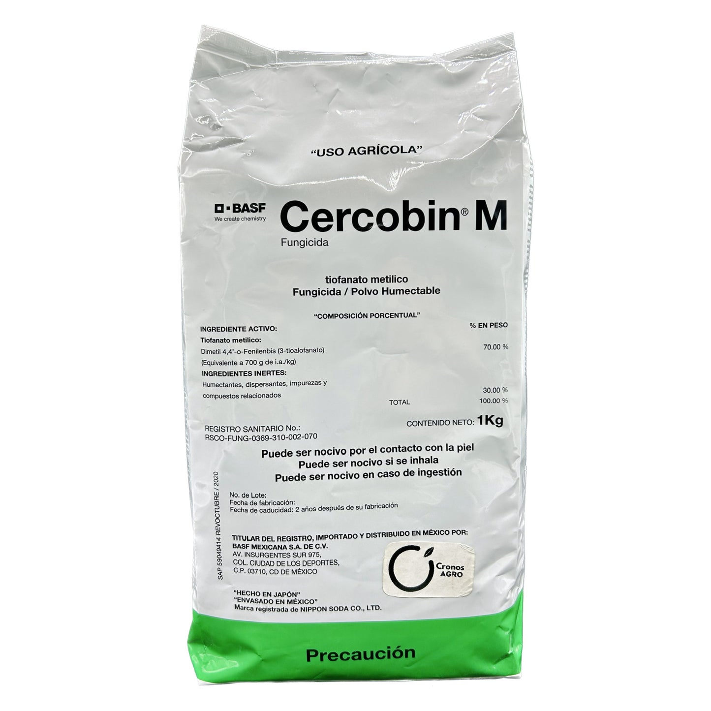 Cercobin M Fungicida Agrícola con Tiofanato Metílico  1 Kg