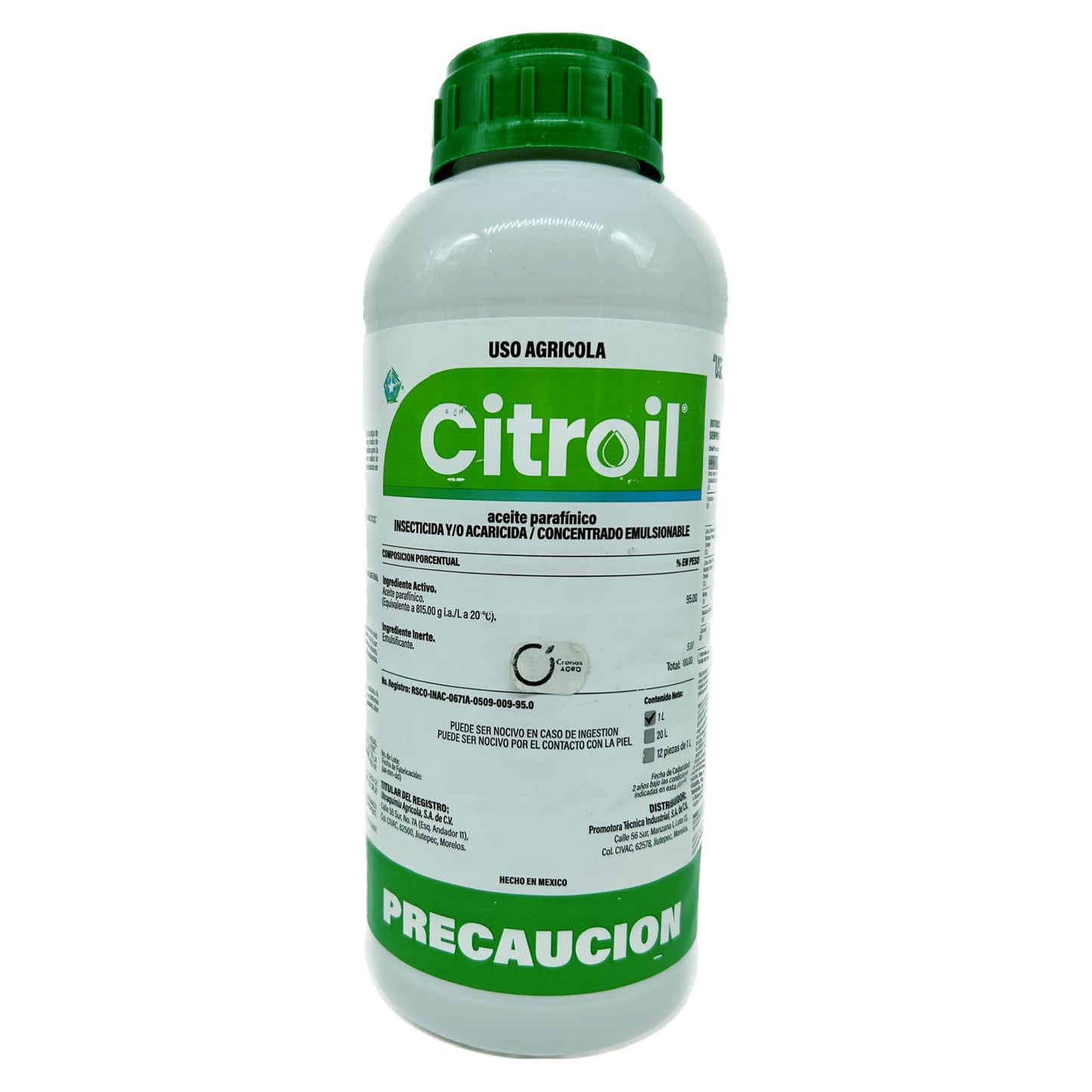 Citroil Insecticida Organico Aceite Parafinico Acaricida 1 L