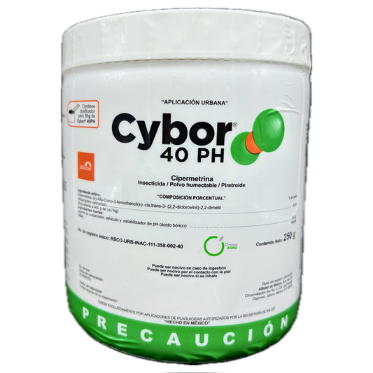 Cybor 40 PH Insecticida de Uso Urbano con Cipermetrina 40% 250 g