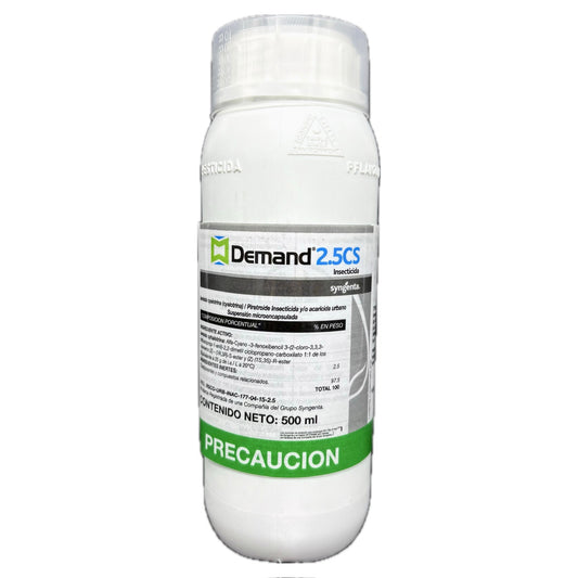 Demand 2.5CS Insecticida Lambda Cyhalotrina 2.5% Suspensión Microencapsulada 500 ml
