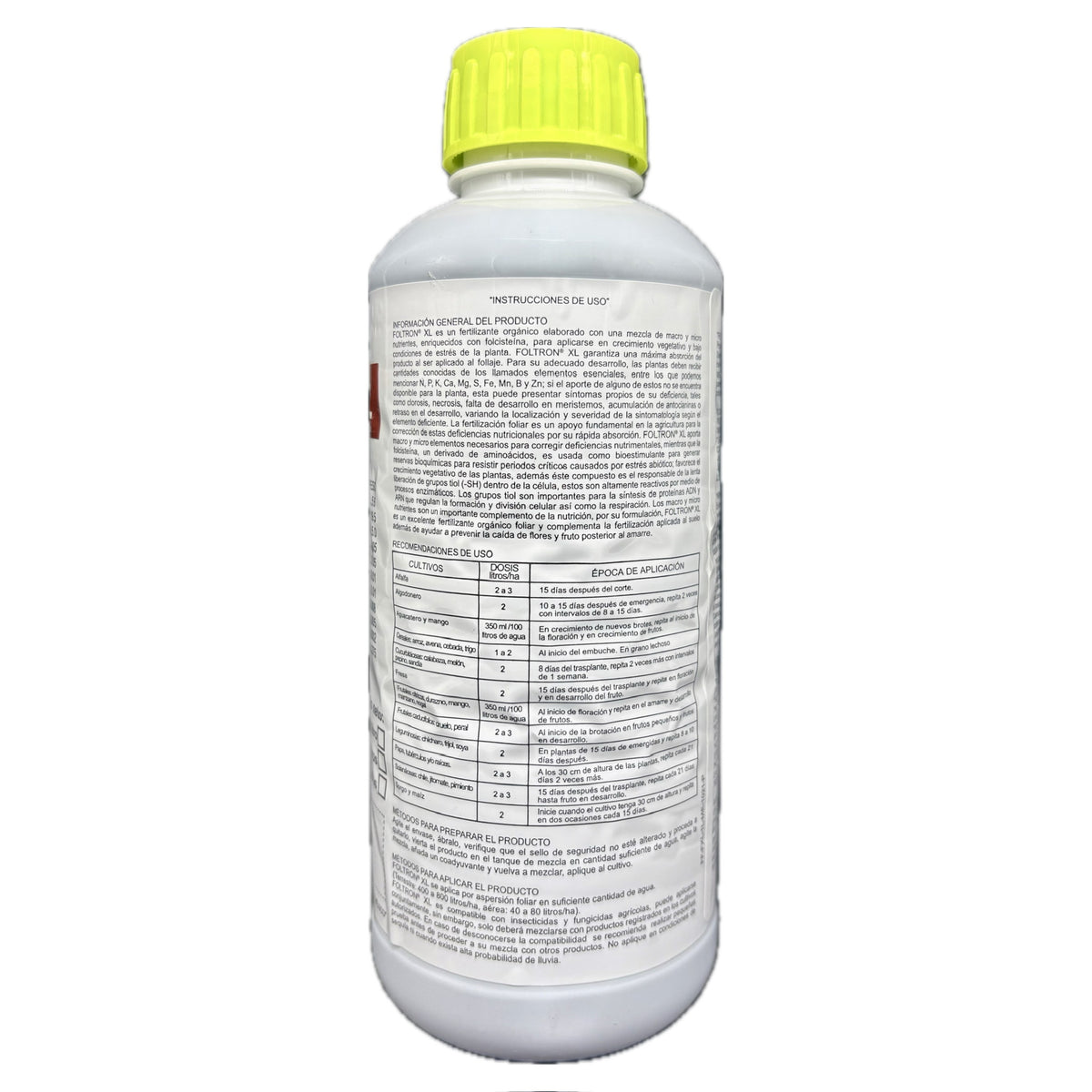 Foltron Xl Nutriente Foliar Antiestrés 1 litro