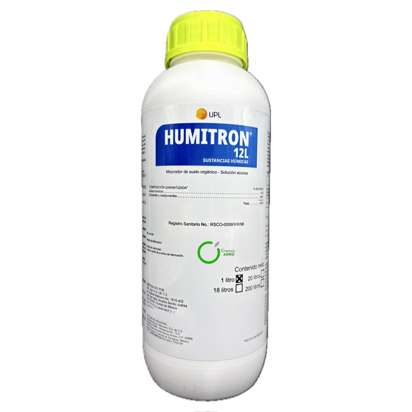 Humitron Sustancias Humicas Mejorador Suelo lt