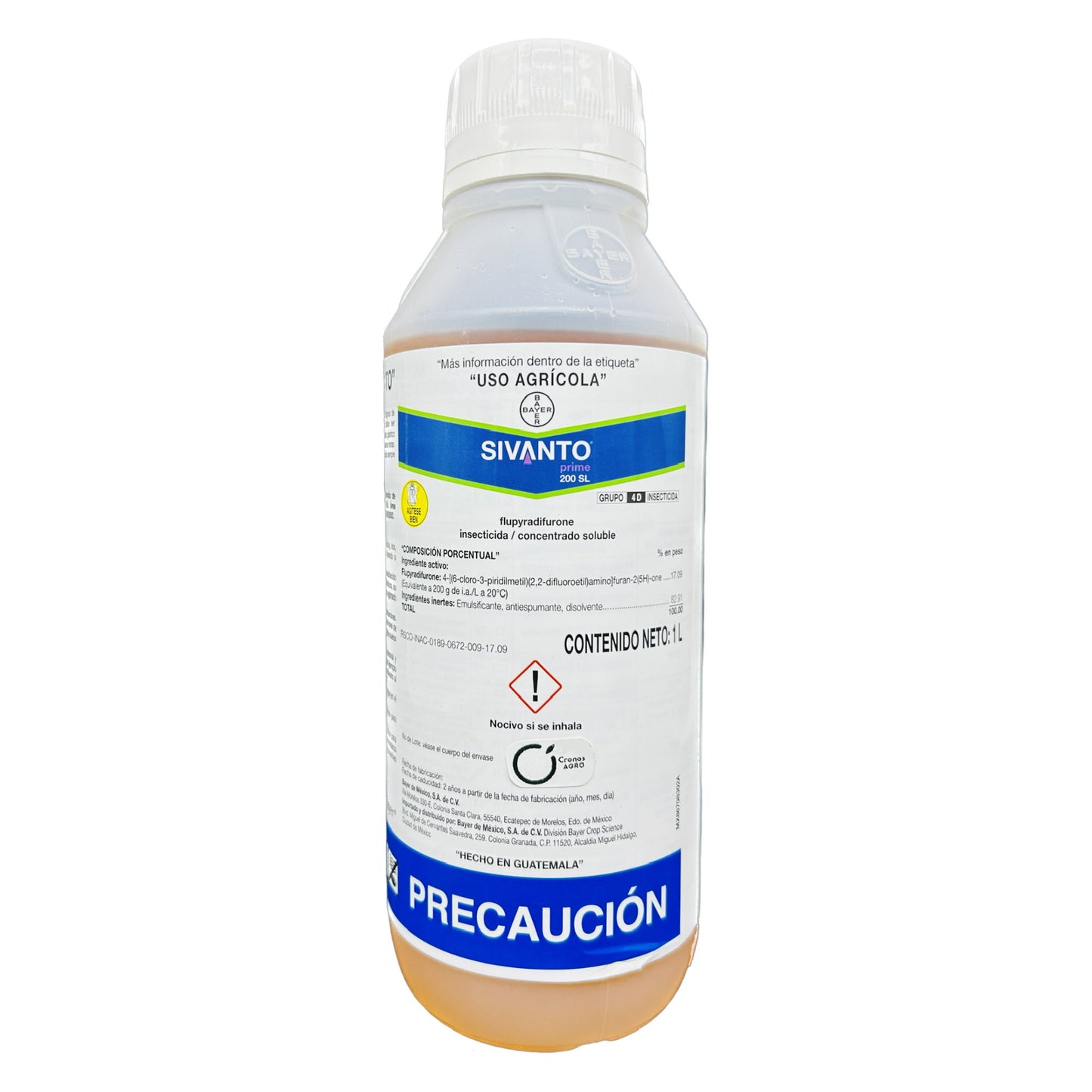Sivanto Prime 200 SL Insecticida Sistémico con Flupyradifurone 200 g/L 1 Litro
