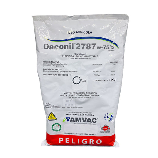 Daconil 2787 W-75 Fungicida de Contacto con Clorotalonil 75% 1 Kg