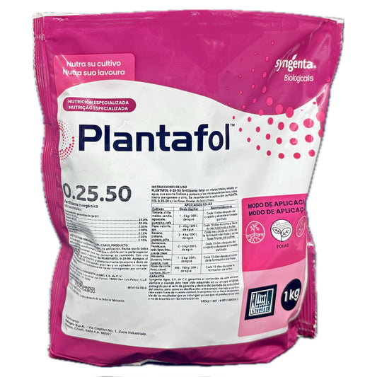 Plantafol 0.25.50 Fertilizante Alto Potasio 1 Kg Syngenta