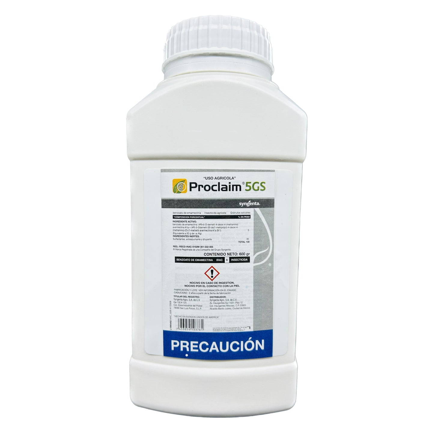 PROCLAIM® 5 GS Insecticida Agrícola con Benzoato de Emamectina 600 gr.