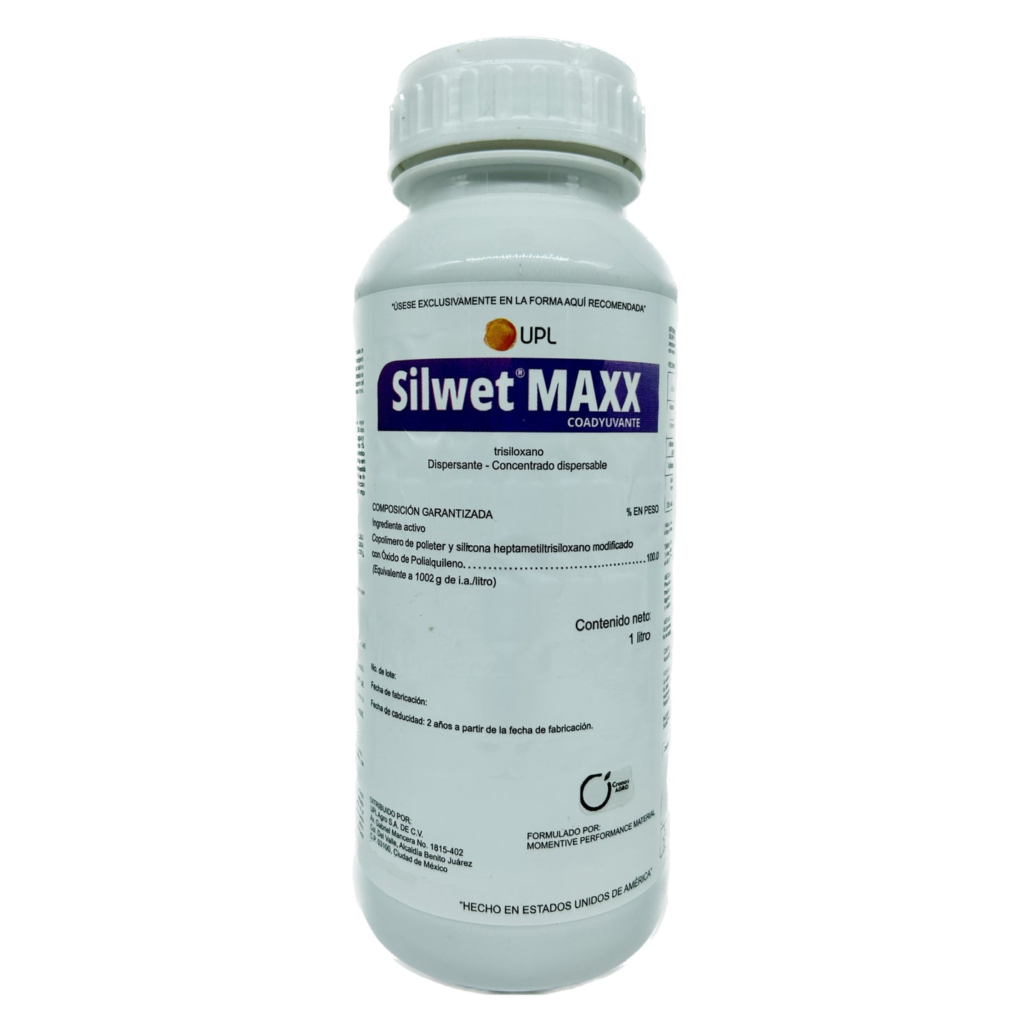 Silwet Maxx Coadyuvante Organosiliconado con Heptametiltrisiloxano 1 litro