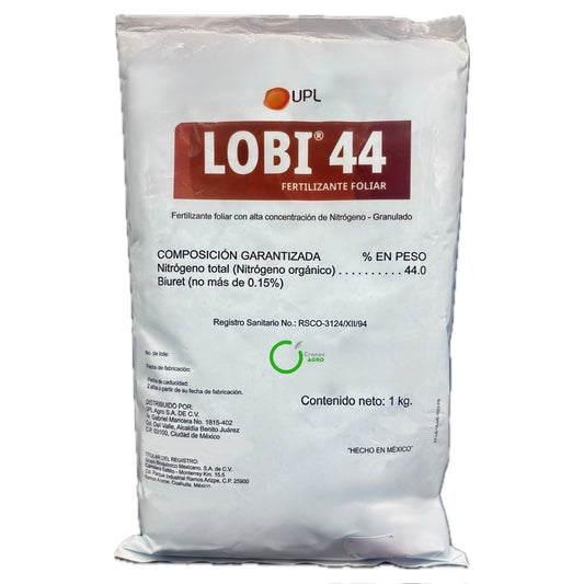 Lobi 44 Nutriente Foliar Crecimiento Vigoroso Desarrollo Vegetal 1 kg