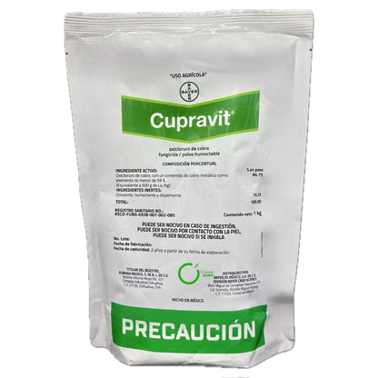 Cupravit Fungicida Preventivo de Contacto con Oxicloruro de Cobre 1 Kg
