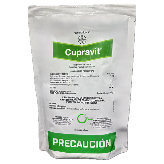 Cupravit Fungicida Preventivo de Contacto con Oxicloruro de Cobre 1 Kg
