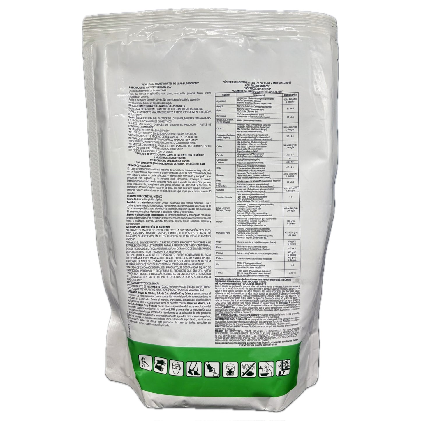 Cupravit Fungicida Preventivo de Contacto con Oxicloruro de Cobre 1 Kg