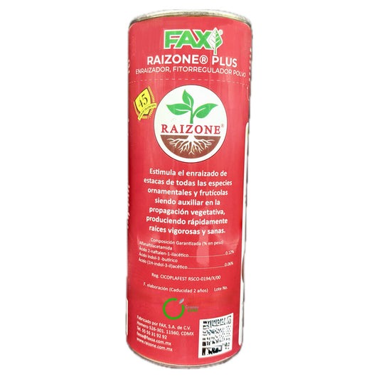 Raizone Plus Enraizador de estacas con actividad fitorreguladora y fungicida 350 Gramos