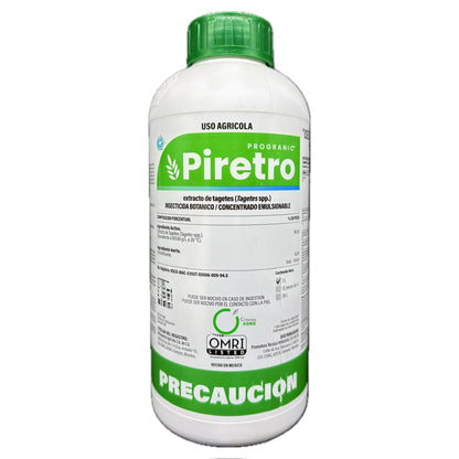 Progranic Piretro Extracto de Tagetes Control de Plagas Botanico OMRI 1 Litro
