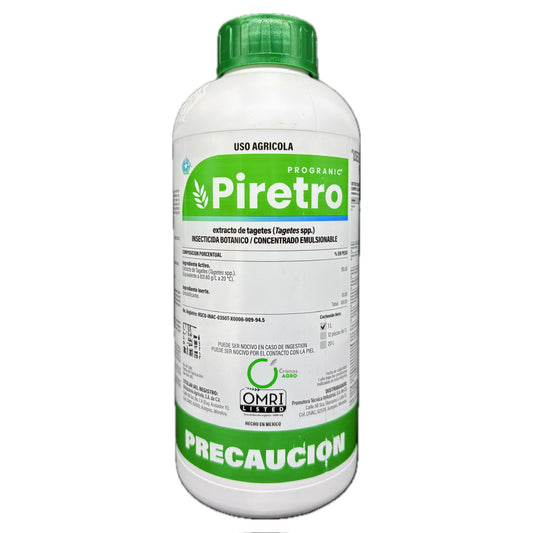 Progranic Piretro Extracto de Tagetes Control de Plagas Botanico OMRI 1 Litro