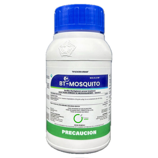 BT-Mosquito Insecticida Biológico Granulado con Bacillus thuringiensis serovar israelensis 70 g