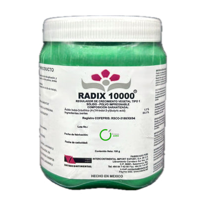 Radix 10000 Enraizador Promueve Generación de Raíces en Esquejes Estacas Acodos presentación de 100 gramos ( JARDIN , CAMPO , ARBOL )