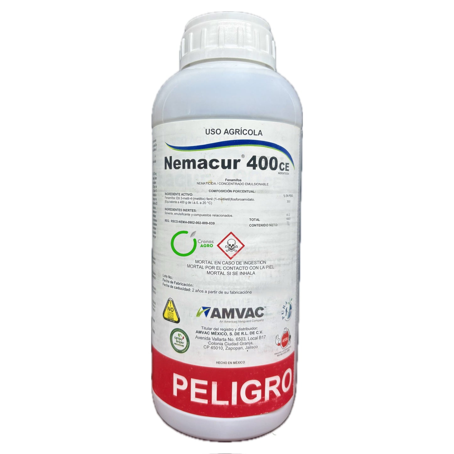 Nemacur 400 CE Nematicida e Insecticida Sistémico con Fenamifos 400 g/L 1 Litro