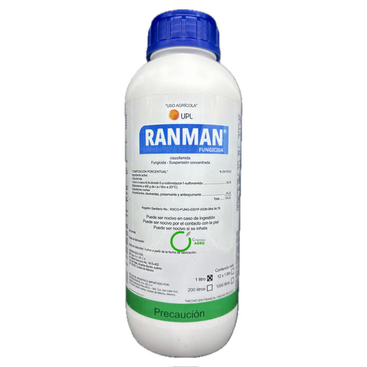 Ranman Fungicida Traslaminar con Cyazofamida 400 SC 1 litro