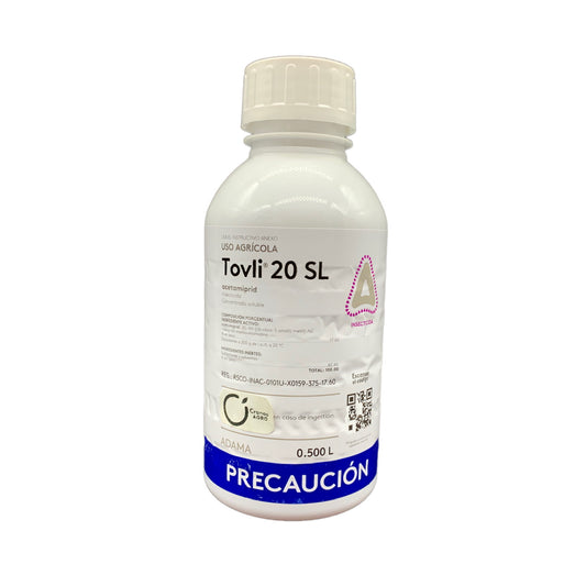 Tovli 20 SL Insecticida Sistémico con Acetamiprid 500 ml