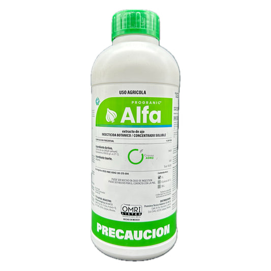 Progranic Alfa Insecticida Botánico con Extracto de Ajo 1 Litro