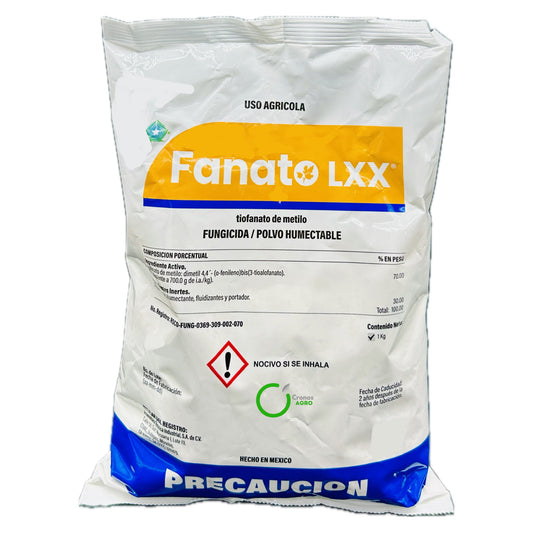 Fanato LXX Fungicida Sistémico con Tiofanato de Metílo 70% PH 1 Kg