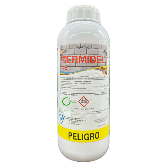 Termidel 48 Termiticida con Clorpirifos Etil 480 g/L 950 ml