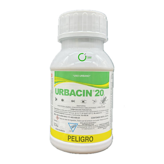 Urbacin 20 Insecticida de Uso Urbano con Cipermetrina 20% 240 ml