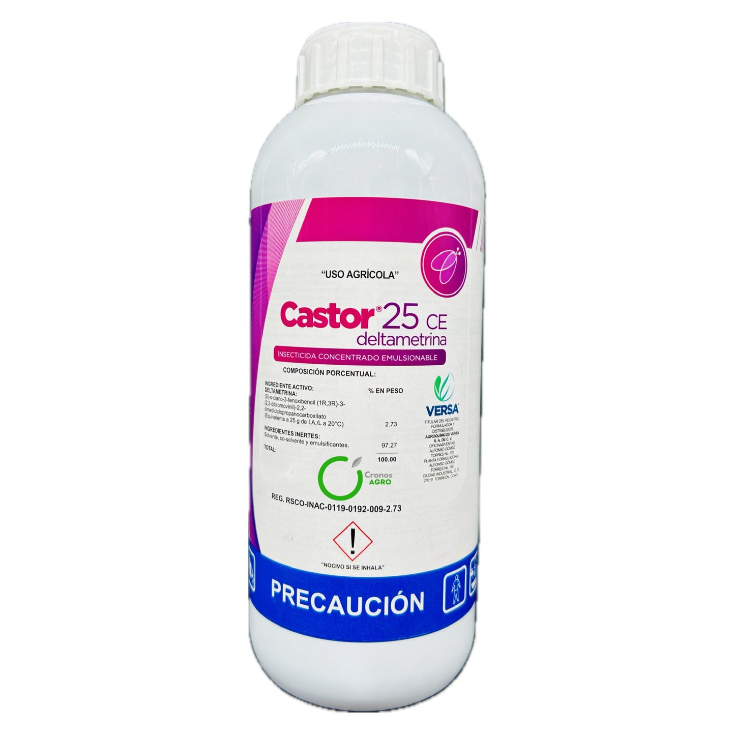 Castor 25 CE Insecticida Agrícola con Deltametrina 25 g/L 1 Litro