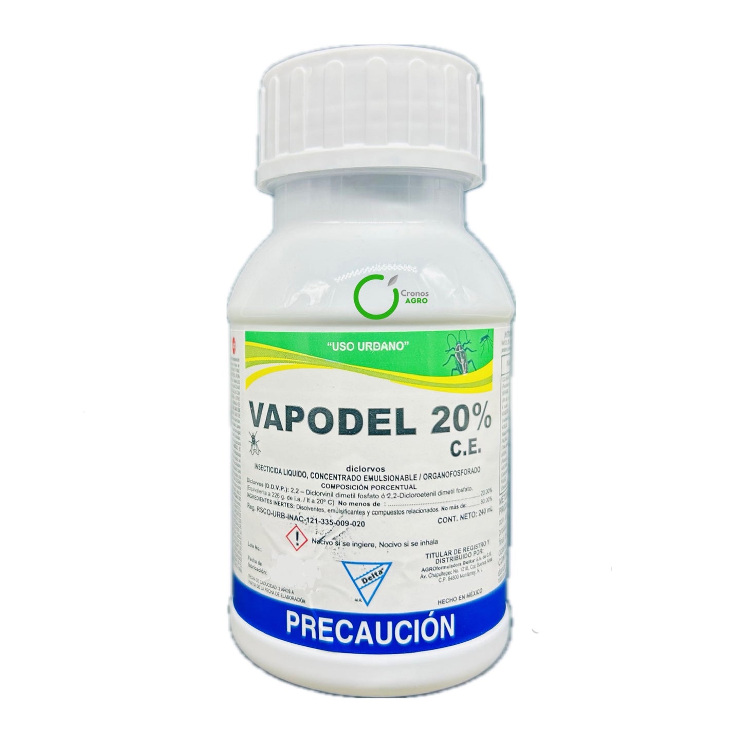 Vapodel 20 CE Insecticida con Diclorvos 20% 240 ml
