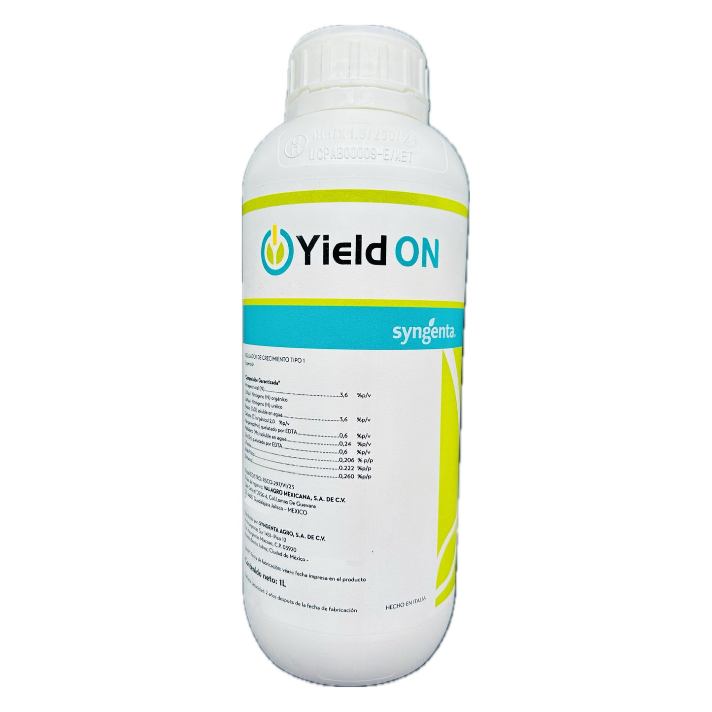 Yield ON Bioestimulante Foliar para Incrementar el Rendimiento 1 Litro