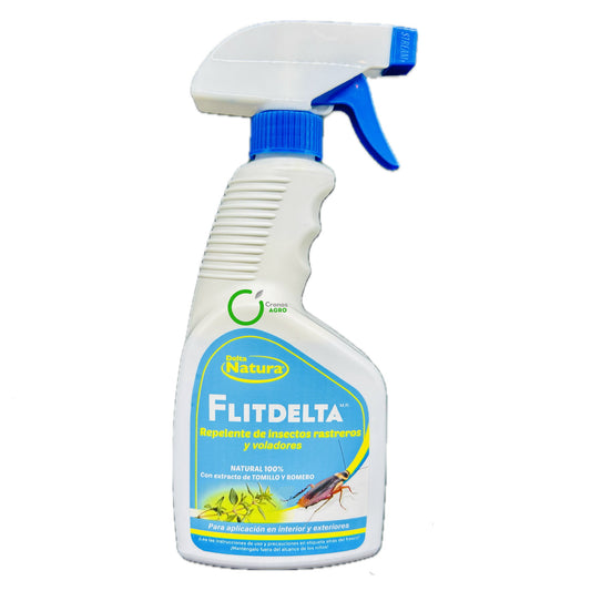 FlitDelta Delta Natura Repelente Natural para Insectos Rastreros y Voladores 500 ml