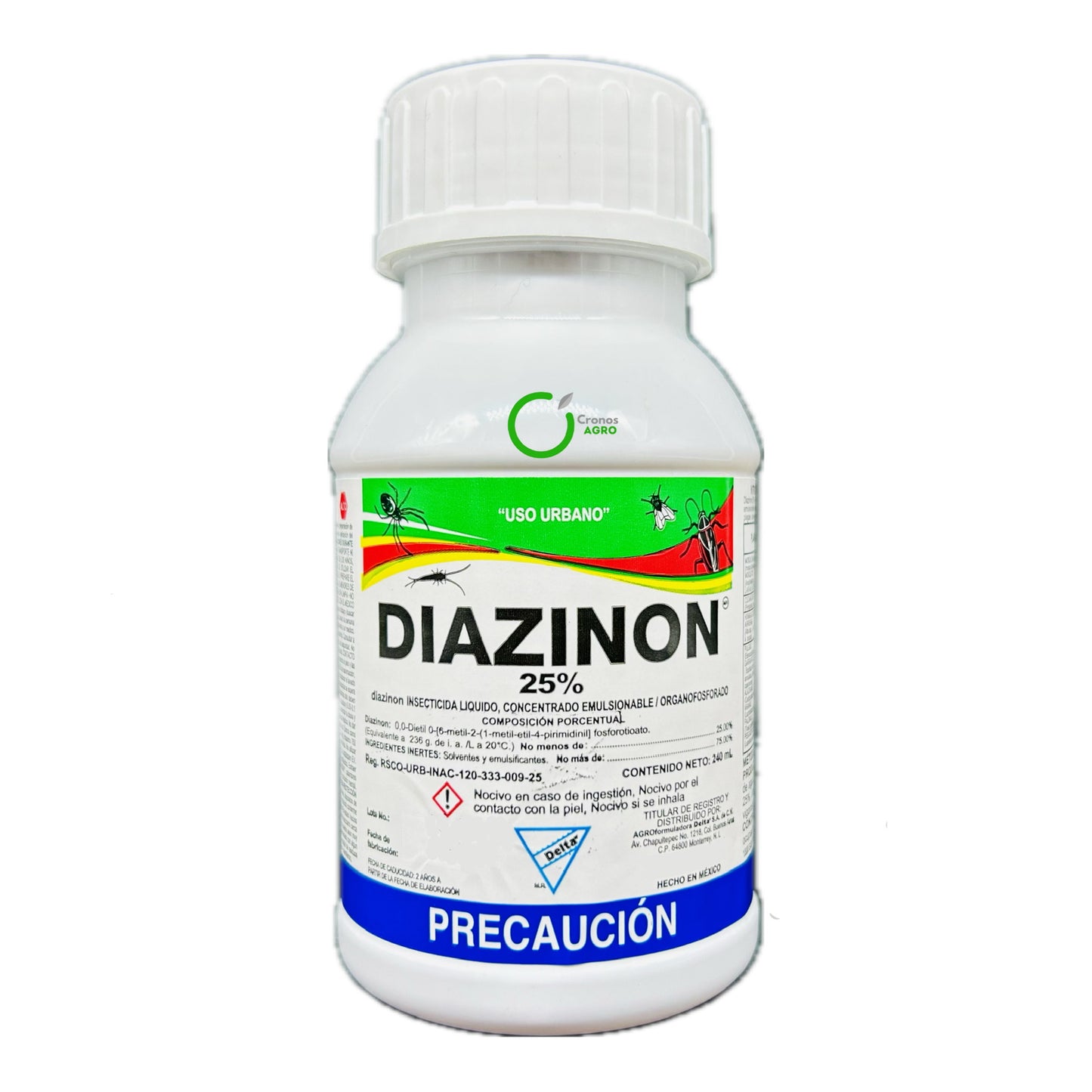 Diazinon 25 % Insecticida de Uso Urbano con Diazinón 25% 240 ml