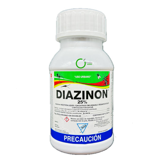 Diazinon 25 % Insecticida de Uso Urbano con Diazinón 25% 240 ml