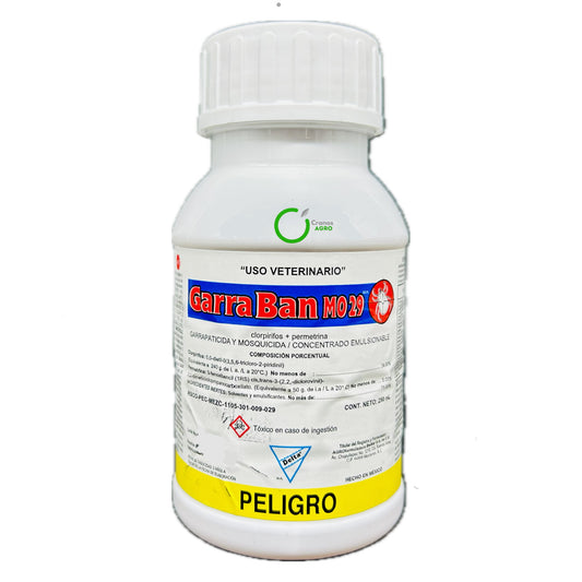 GarraBan MO 29 250 ml – Garrapaticida y Molusquicida de Amplio Espectro
