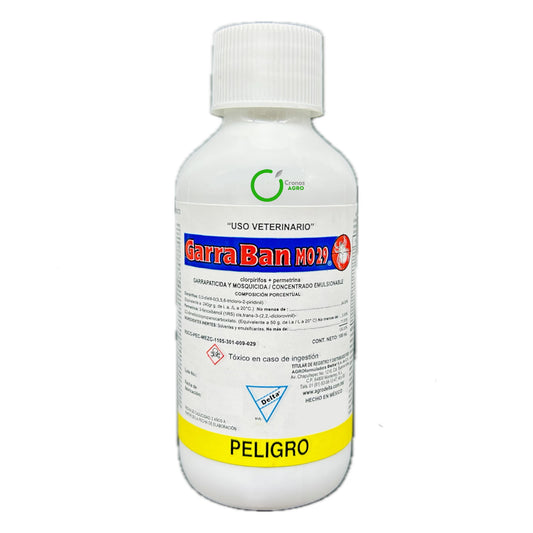GarraBan MO 29 100 ml – Garrapaticida y Molusquicida de Amplio Espectro