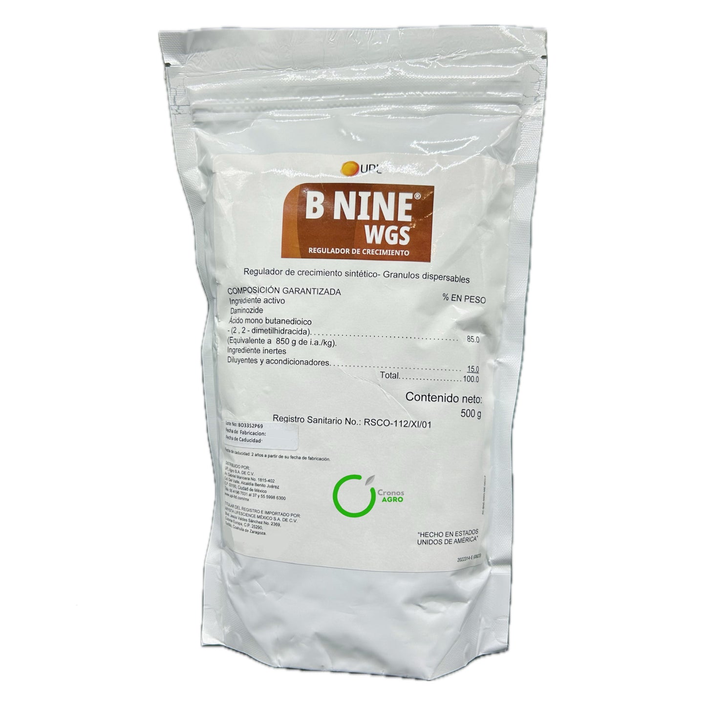 B-NINE® WGS Regulador de Crecimiento Vegetal con Daminozida 85% 500 g UPL